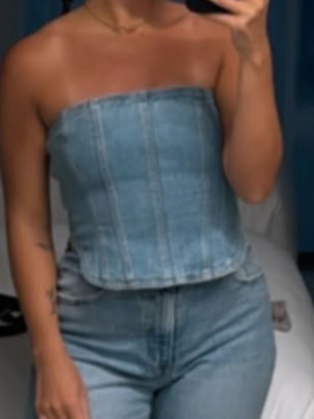 Denim Forum Denim Corset